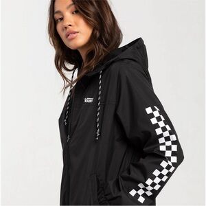 Vans Kastle Women’s Jacket Checkered Skate lightweight Zip Up Medium